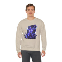 Thurisaz Thorn Rune Graphic Sweatshirt - Heavy Blend Crewneck Fleece - Unisex White