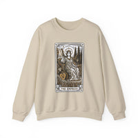 Major Arcana Empress Tarot Card Sweatshirt - Soft Heavy Blend Crewneck - Unisex White