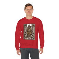 Hierophant Tarot Card Sweatshirt - Heavy Blend Crewneck Fleece - Unisex Ash