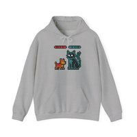 Boss Fight 8-Bit Pixel Gaming Dogs Hoodie - Medium Weight Cotton Blend Pullover - Unisex White