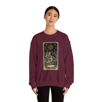 The Star Tarot Card Sweatshirt - 50/50 Cotton Polyester Crewneck - Unisex White