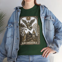 The Lovers Tarot Card Graphic T-Shirt - Heavy Cotton Classic Fit Tee - Unisex White