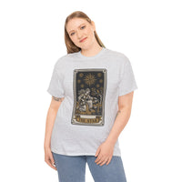 Tarot The Star Card Graphic T-Shirt - Heavy Cotton Classic Fit Tee - Unisex Off White