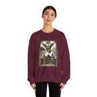The Lovers Tarot Card Sweatshirt - Heavy Blend Fleece Crewneck - Unisex White