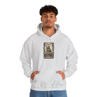 The Magician Tarot Card Hoodie - Cozy Fleece Pullover - Unisex White