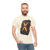 Gebo Rune Gift Exchange T-Shirt - Heavy Cotton Classic Fit Tee - Unisex White
