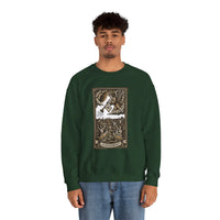 Judgement Tarot Card Graphic Sweatshirt - Heavy Blend Classic Fit Crewneck - Unisex White