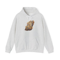 Jera Rune Harvest Wheel Hoodie - Soft Cotton Blend Pullover Hoodie - Unisex White