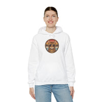 Bengal Cool Cat Aviators Hoodie - Soft Cotton Blend Pullover - Unisex White