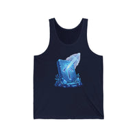 Tiwaz Rune Sky Sword Graphic Tank Top - Lightweight Jersey Knit Retail Fit - Unisex White
