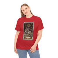 Tarot The Star Card Graphic T-Shirt - Heavy Cotton Classic Fit Tee - Unisex Off White