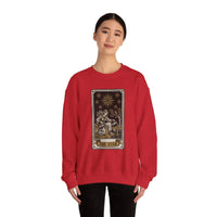 The Star Tarot Card Sweatshirt - 50/50 Cotton Polyester Crewneck - Unisex White