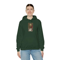 The Sun Tarot Card Hoodie - Heavy Blend Cotton-Poly Fleece Pullover - Unisex White
