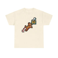 8-Bit Pixel Gaming Dogs T-Shirt - Heavy Cotton Classic Fit Tee - Unisex White