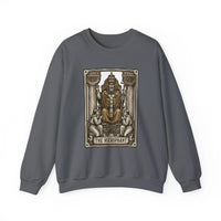 Hierophant Tarot Card Sweatshirt - Heavy Blend Crewneck Fleece - Unisex Ash