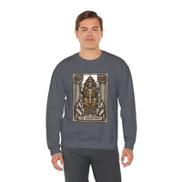 Hierophant Tarot Card Sweatshirt - Heavy Blend Crewneck Fleece - Unisex Ash