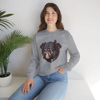 Warpaint Viking Berserker Dog Sweatshirt - Durable Cotton Blend Fleece Crew - Unisex White