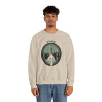 Tiwaz Rune Justice Judgment Sweatshirt - Heavy Blend Fleece Crewneck - Unisex Ash Gray