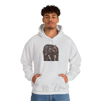 Viking Berserker Dogs Hoodie - Heavy Blend Warm Fleece Pullover - Unisex White