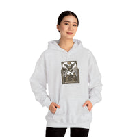The Lovers Tarot Card Hoodie - Medium-Weight Fleece Pullover - Unisex White