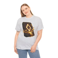 Ingwaz Rune Sacred Seed T-Shirt - Heavy Cotton Classic Fit Tee - Unisex White