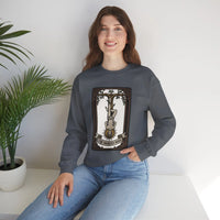 The Hanged Man Tarot Card Sweatshirt - Soft Fleece Classic Fit Crewneck - Unisex Off White