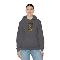 The Hermit Tarot Card Hoodie - Heavy Blend Fleece Pullover - Unisex White