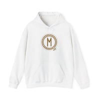Ehwaz Divine Twins Rune Hoodie - Heavyweight Fleece Pullover - Unisex White