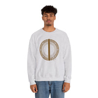 Isa Rune Ice Stillness Sweatshirt - Midweight 50/50 Cotton Poly Fleece - Unisex White