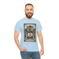 The Emperor Tarot Card T-Shirt - Heavy Cotton Classic Fit - Unisex White