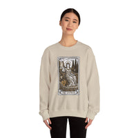 Major Arcana Empress Tarot Card Sweatshirt - Soft Heavy Blend Crewneck - Unisex White