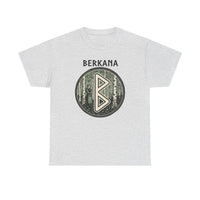Berkana Rune Earth Mother Graphic T-Shirt - Heavy Cotton Classic Fit Tee - Unisex White