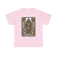 Hierophant Tarot Card Graphic T-Shirt - Heavy Cotton Classic Fit Tee - Unisex White
