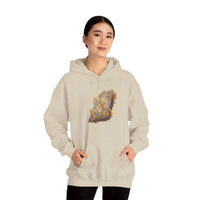 Jera Rune Harvest Wheel Hoodie - Soft Cotton Blend Pullover Hoodie - Unisex White