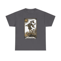 The Fool Tarot Card Graphic T-Shirt - Heavy Cotton Classic Fit Tee - Unisex White