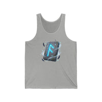 Ansuz Divine Speech Rune Tank Top - Soft Combed Cotton Retail Fit - Unisex White