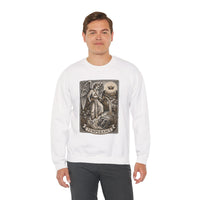 Temperance Tarot Card Angel Sweatshirt - Heavy Blend Fleece Crewneck - Unisex White