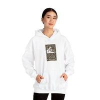 Judgement Tarot Card Graphic Hoodie - Heavyweight Cotton Blend Pullover - Unisex White