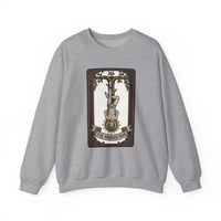 The Hanged Man Tarot Card Sweatshirt - Soft Fleece Classic Fit Crewneck - Unisex Off White