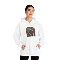 Viking Berserker Dogs Hoodie - Heavy Blend Warm Fleece Pullover - Unisex White
