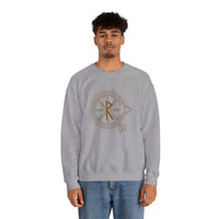 Raido Rune Journey Sweatshirt - Heavy Blend Fleece Crewneck - Unisex White