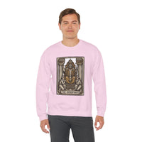 Hierophant Tarot Card Sweatshirt - Heavy Blend Crewneck Fleece - Unisex Ash