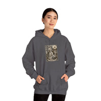 Temperance Tarot Card Hoodie - Heavy Blend Fleece Pullover - Unisex White