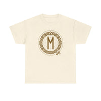 Ehwaz Rune Divine Twins T-Shirt - Heavyweight Cotton Classic Fit - Unisex White