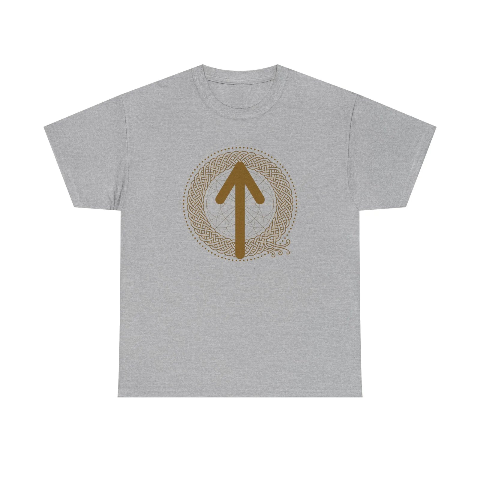 Norse Tiwaz Rune Justice T-Shirt - Heavyweight Cotton Classic Fit - Unisex White