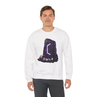Perthro Rune Mystery Sweatshirt - Durable Cotton Poly Blend Crewneck - Unisex White