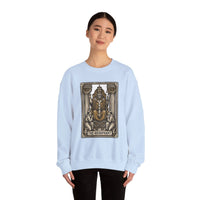Hierophant Tarot Card Sweatshirt - Heavy Blend Crewneck Fleece - Unisex Ash