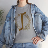 ᛇ Eihwaz Rune Yew World Tree T-Shirt - Heavy Cotton Classic Fit Tee - Unisex White