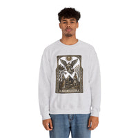 The Lovers Tarot Card Sweatshirt - Heavy Blend Fleece Crewneck - Unisex White