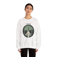 Tiwaz Rune Justice Judgment Sweatshirt - Heavy Blend Fleece Crewneck - Unisex Ash Gray